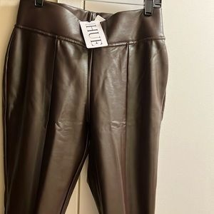 HUE FAUX LEATHER leggings